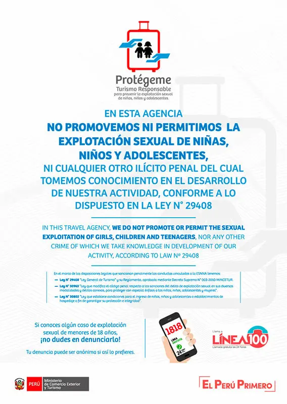 Afiche informativo ESSNA - Proteccion de ninas, ninos y adolescentes